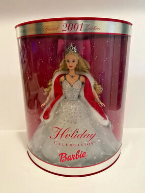 Barbie Holiday Celebration Barbie 2001 NIB.